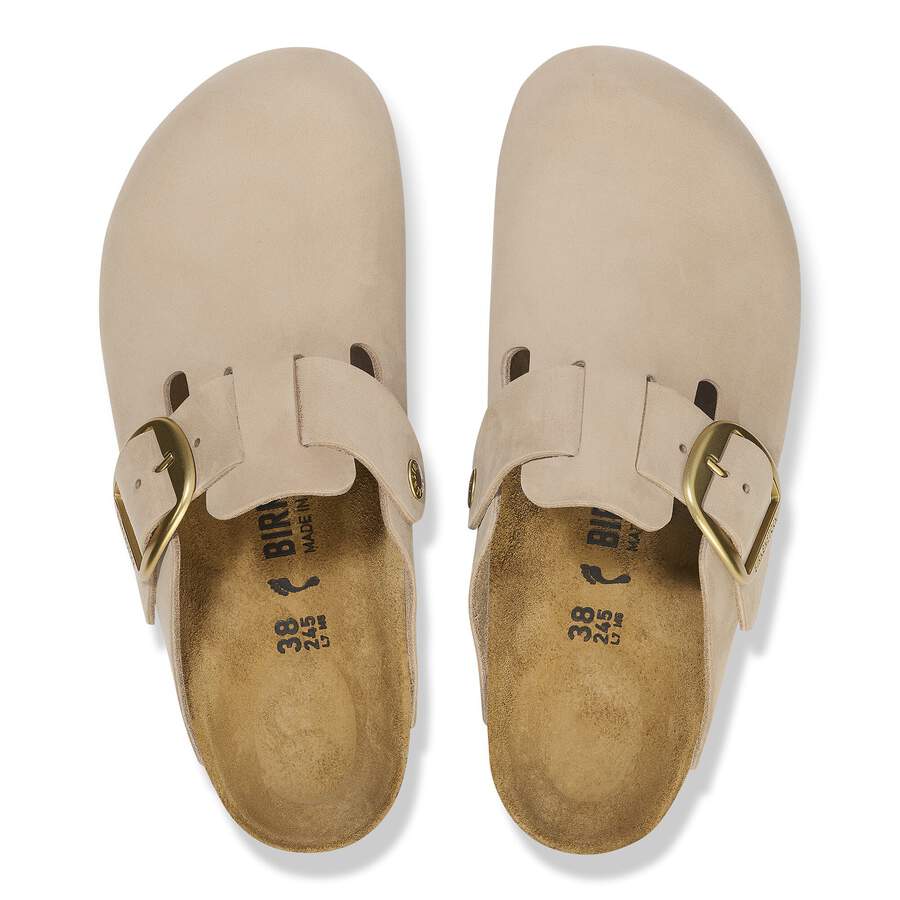 Boston Big Buckle Nubuck Leather - Sandcastle