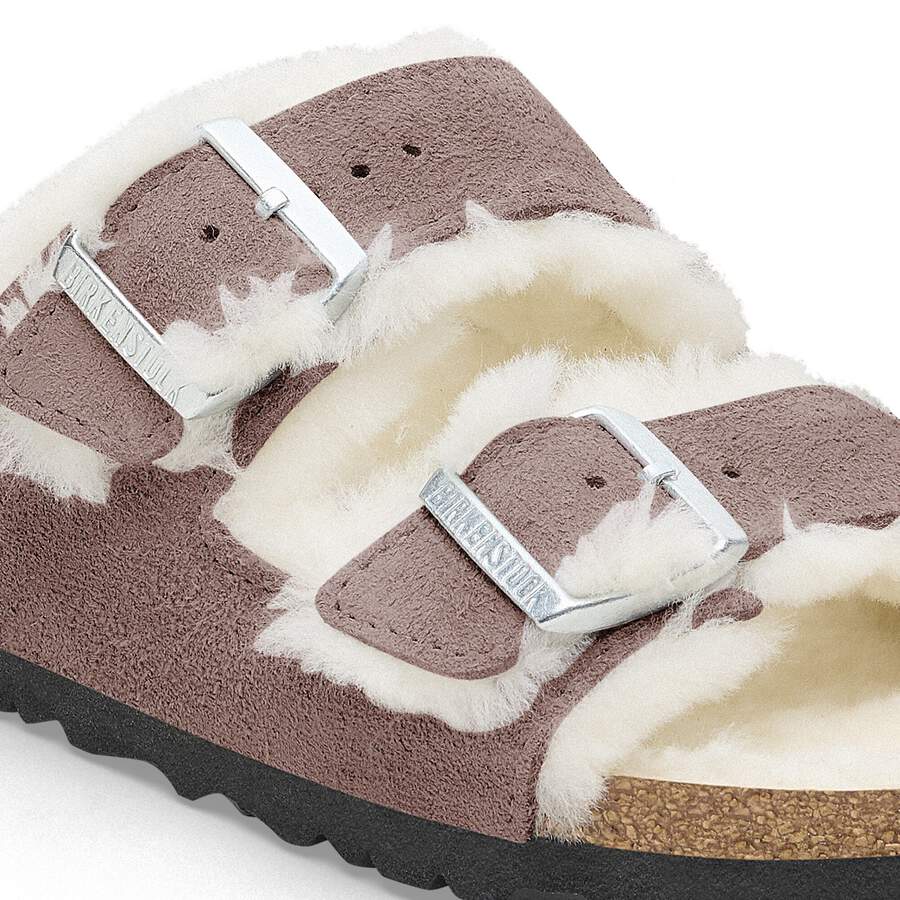 Arizona Shearling Suede Leather/Fur - Faded Purple