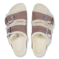 Arizona Shearling Suede Leather/Fur - Faded Purple