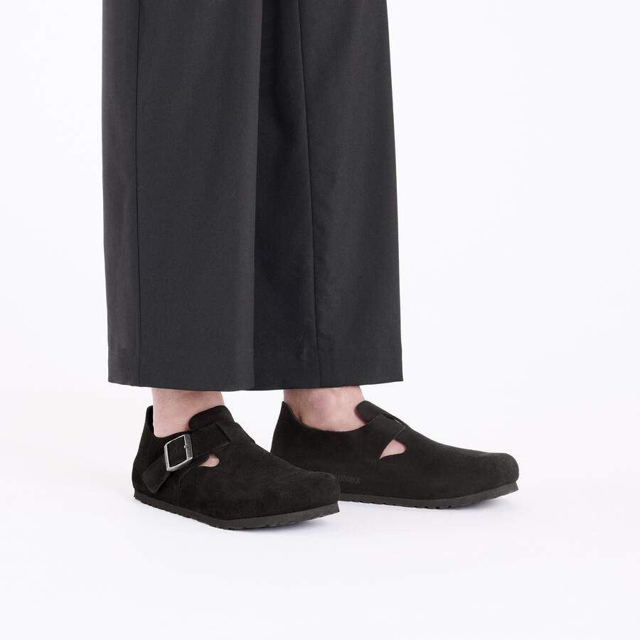 London Suede Leather - Black