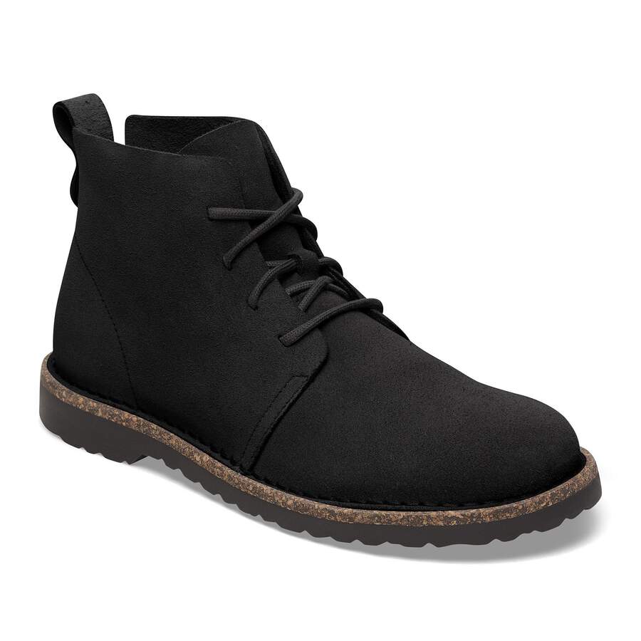 Uppsala Mid Suede Leather - Black