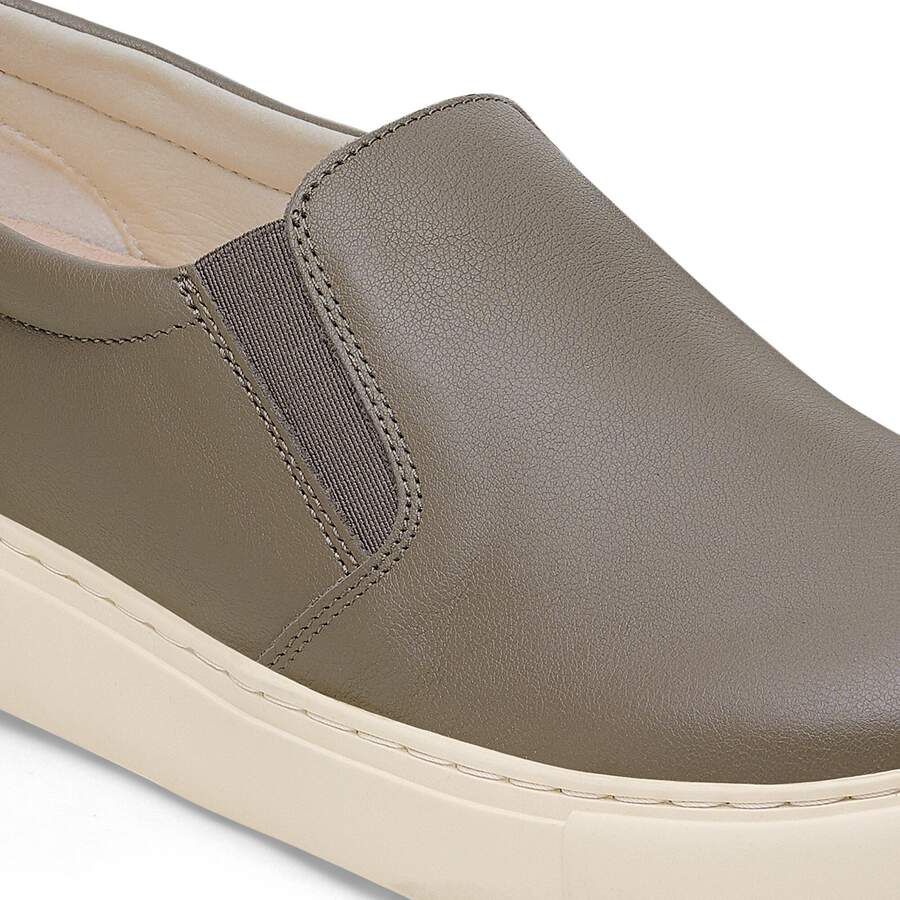 Oswego Mixed Leather - Concrete Gray