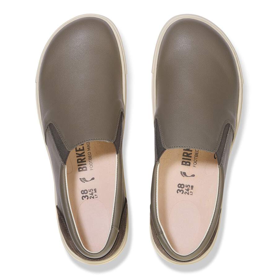 Oswego Mixed Leather - Concrete Gray