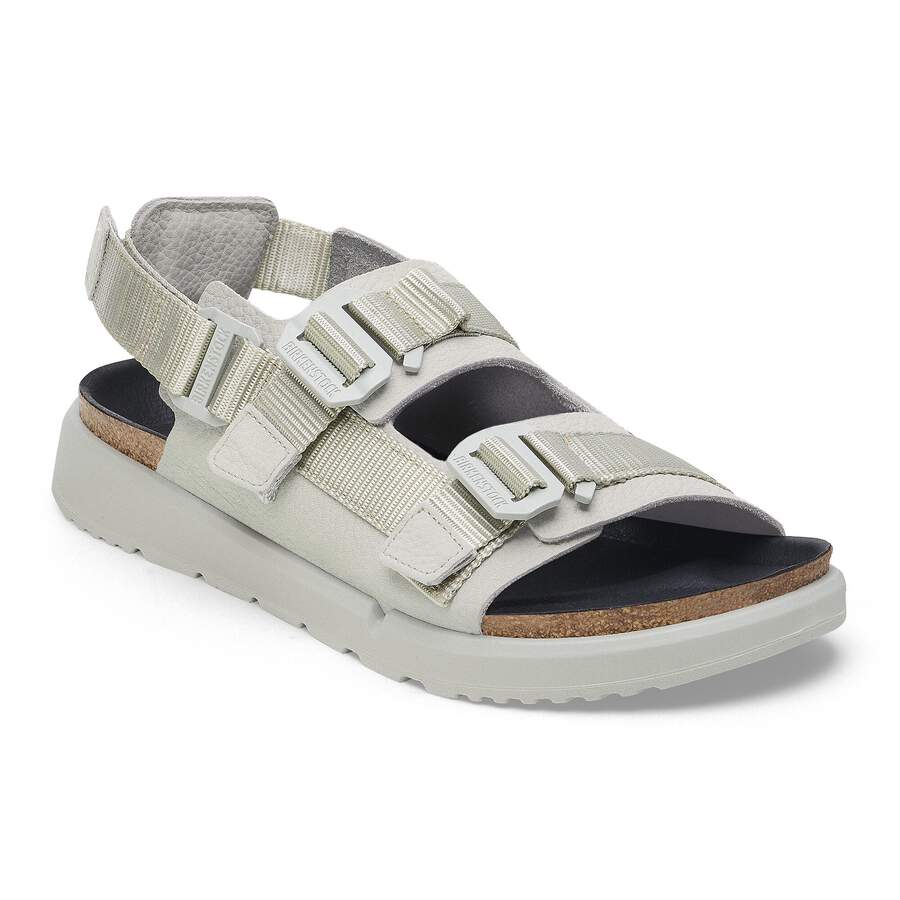 Shinjuku Natural Leather/Textile - Mineral Gray