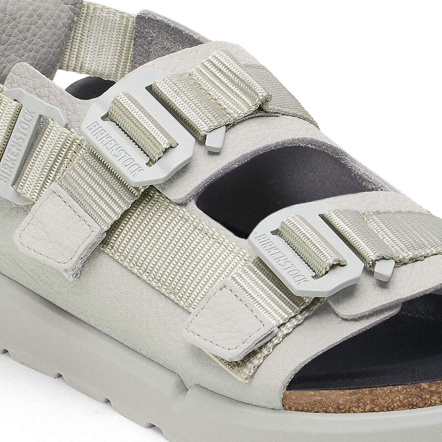 Shinjuku Natural Leather/Textile - Mineral Gray