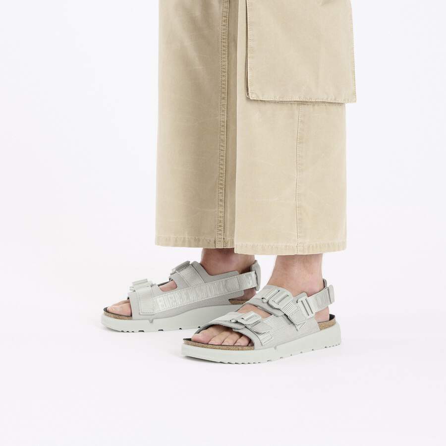 Shinjuku Natural Leather/Textile - Mineral Gray