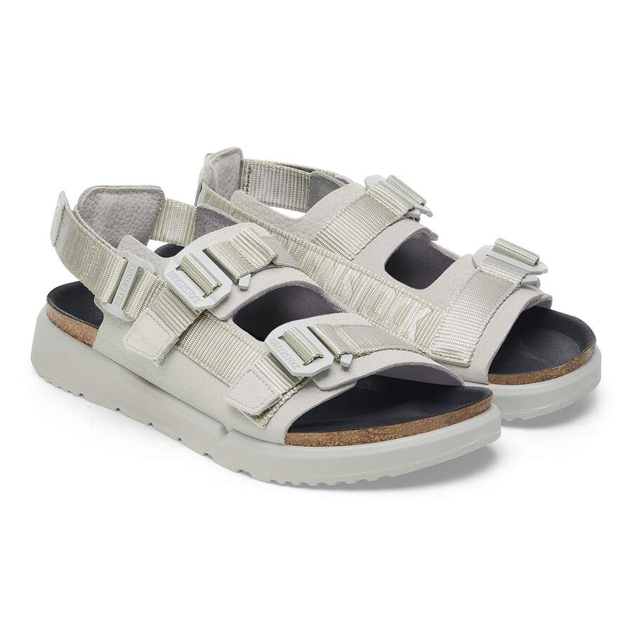 Shinjuku Natural Leather/Textile - Mineral Gray