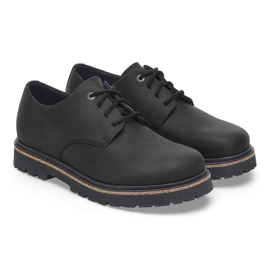 Highwood Lace Low Natural Leather - Black