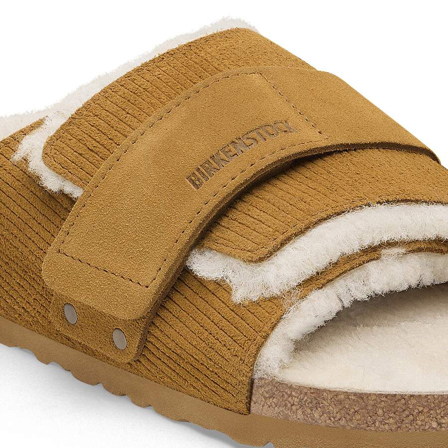 Kyoto Shearling Suede Leather/Fur - Corduroy Cork Brown