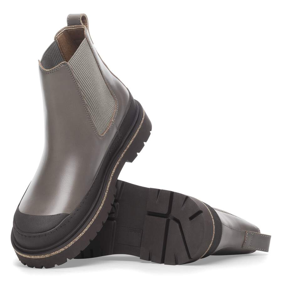 Prescott Slip On Women Waxy Leather - Concrete Gray