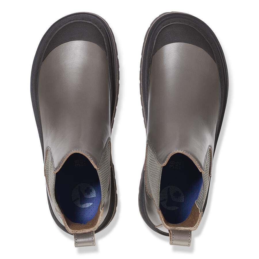 Prescott Slip On Women Waxy Leather - Concrete Gray