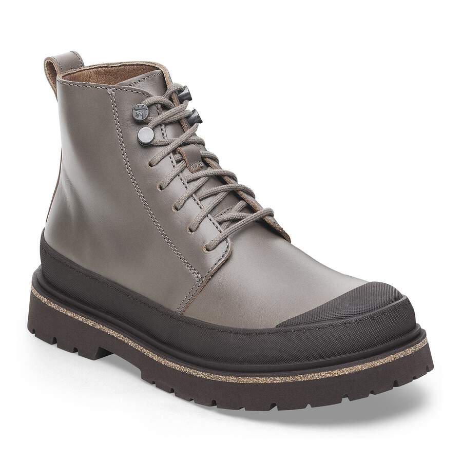 Prescott Waxy Leather - Concrete Gray
