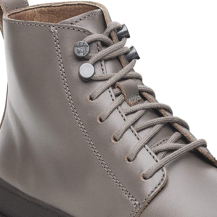 Prescott Waxy Leather - Concrete Gray