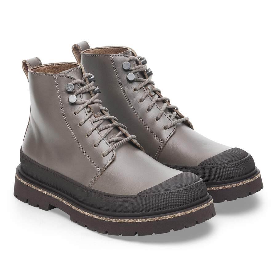 Prescott Waxy Leather - Concrete Gray