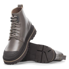 Prescott Waxy Leather - Concrete Gray