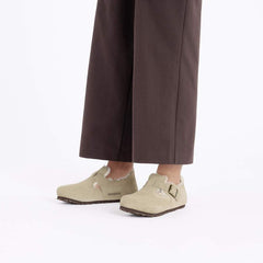 London Shearling Suede Leather - Taupe