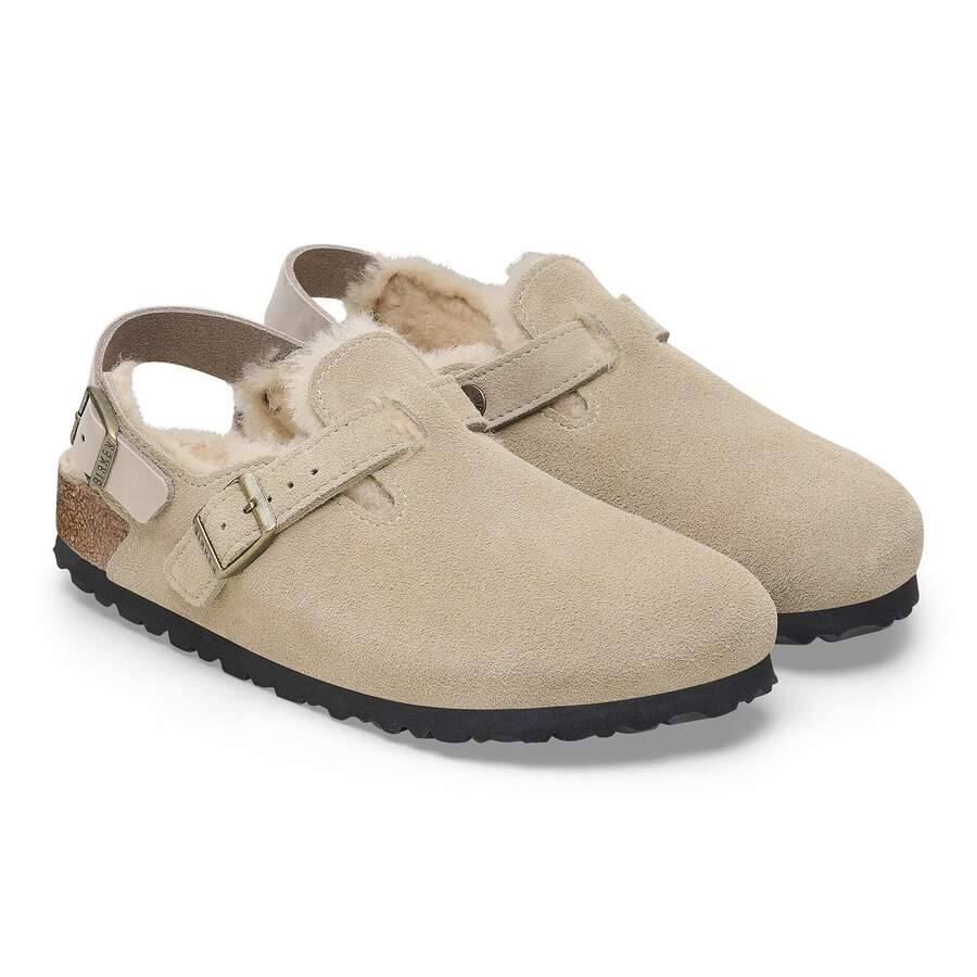 Tokio Shearling Suede Leather - Taupe