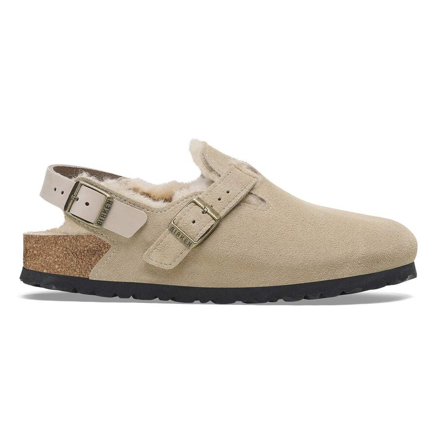 Tokio Shearling Suede Leather - Taupe