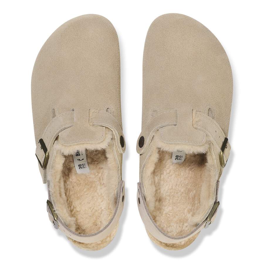 Tokio Shearling Suede Leather - Taupe