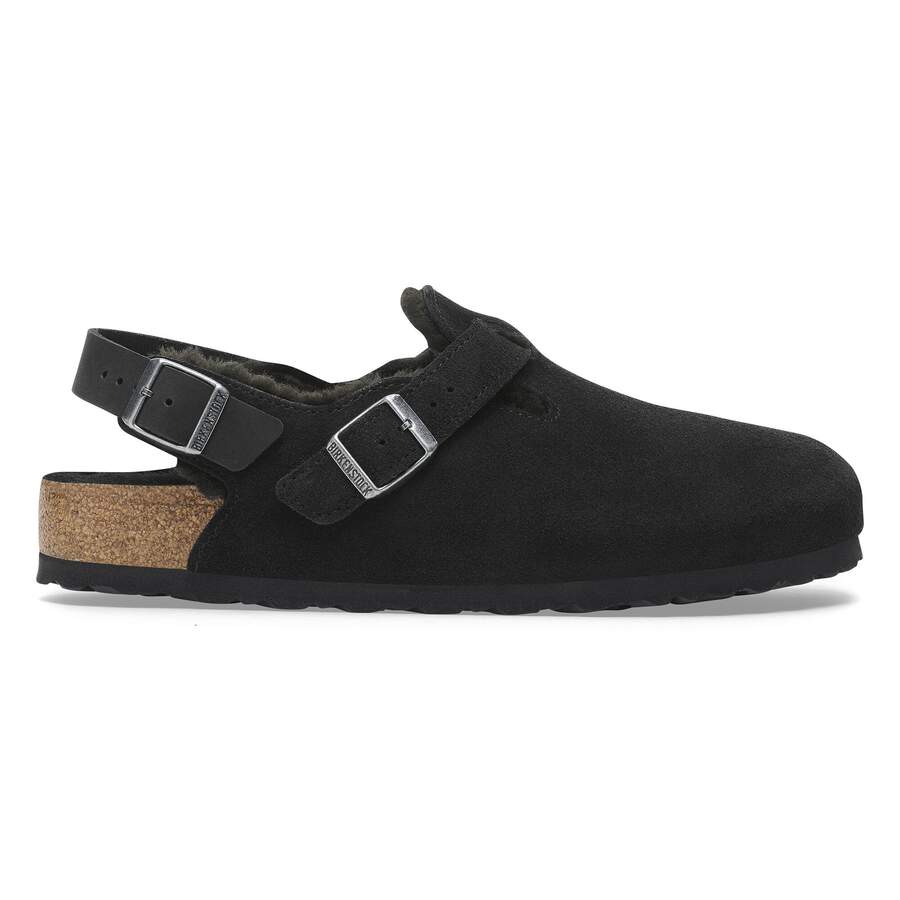 Tokio Shearling Suede Leather - Black