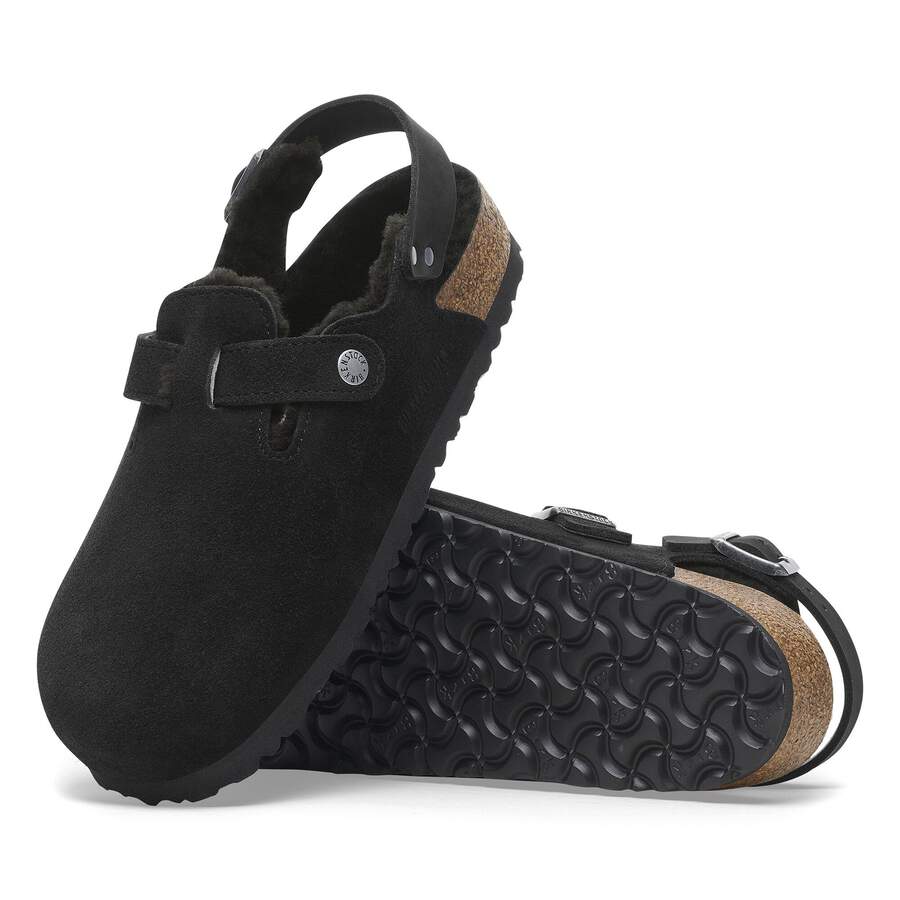 Tokio Shearling Suede Leather - Black