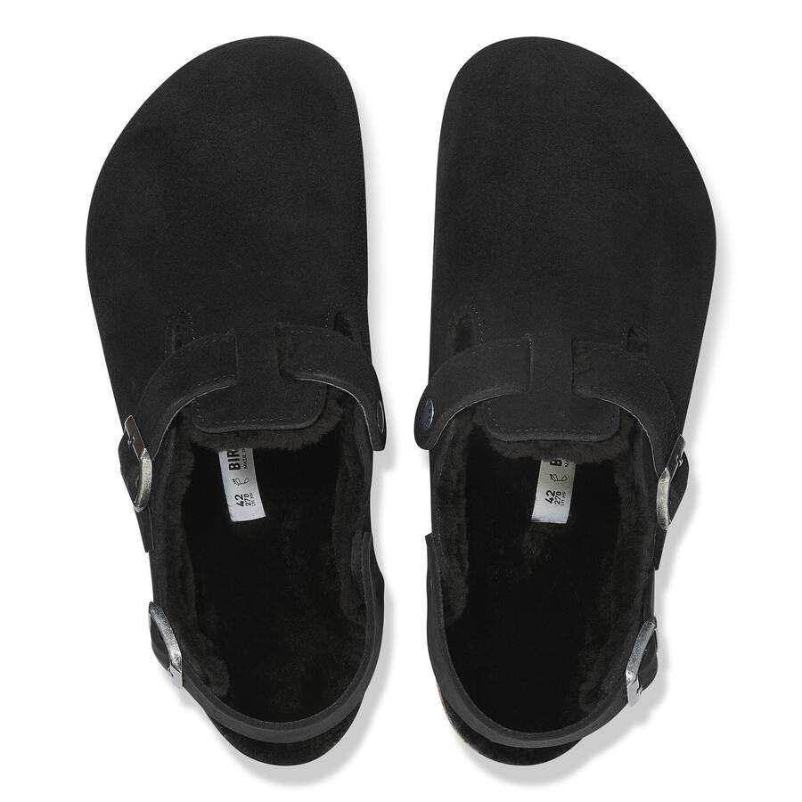 Tokio Shearling Suede Leather - Black