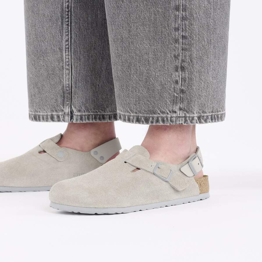 Tokio Suede Leather - Stone Coin