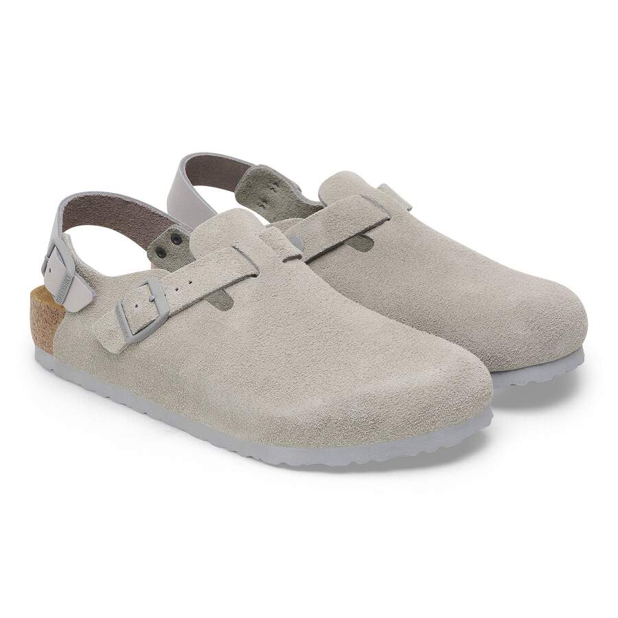 Tokio Suede Leather - Stone Coin