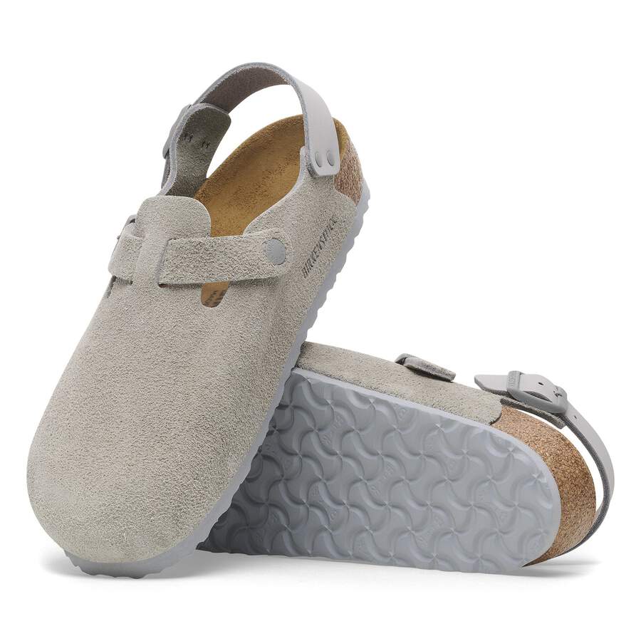 Tokio Suede Leather - Stone Coin
