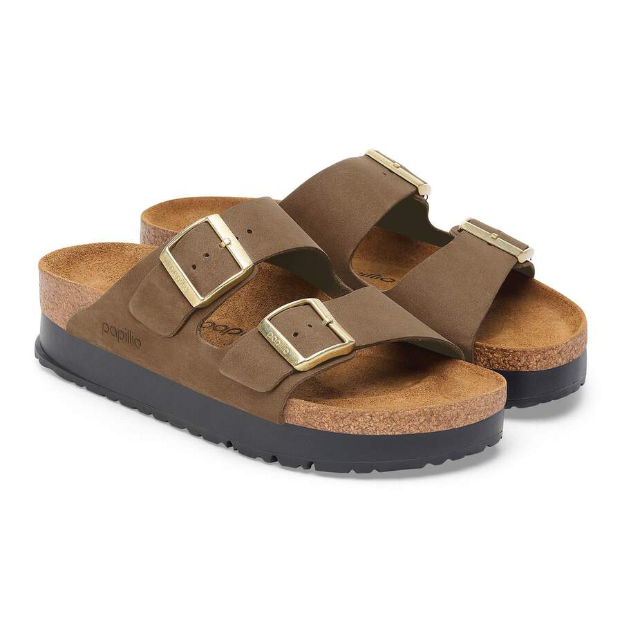Arizona PAP Flex Platform Nubuck Leather - Dark Tea