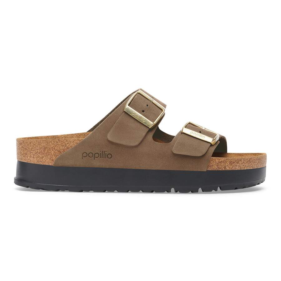 Arizona PAP Flex Platform Nubuck Leather - Dark Tea