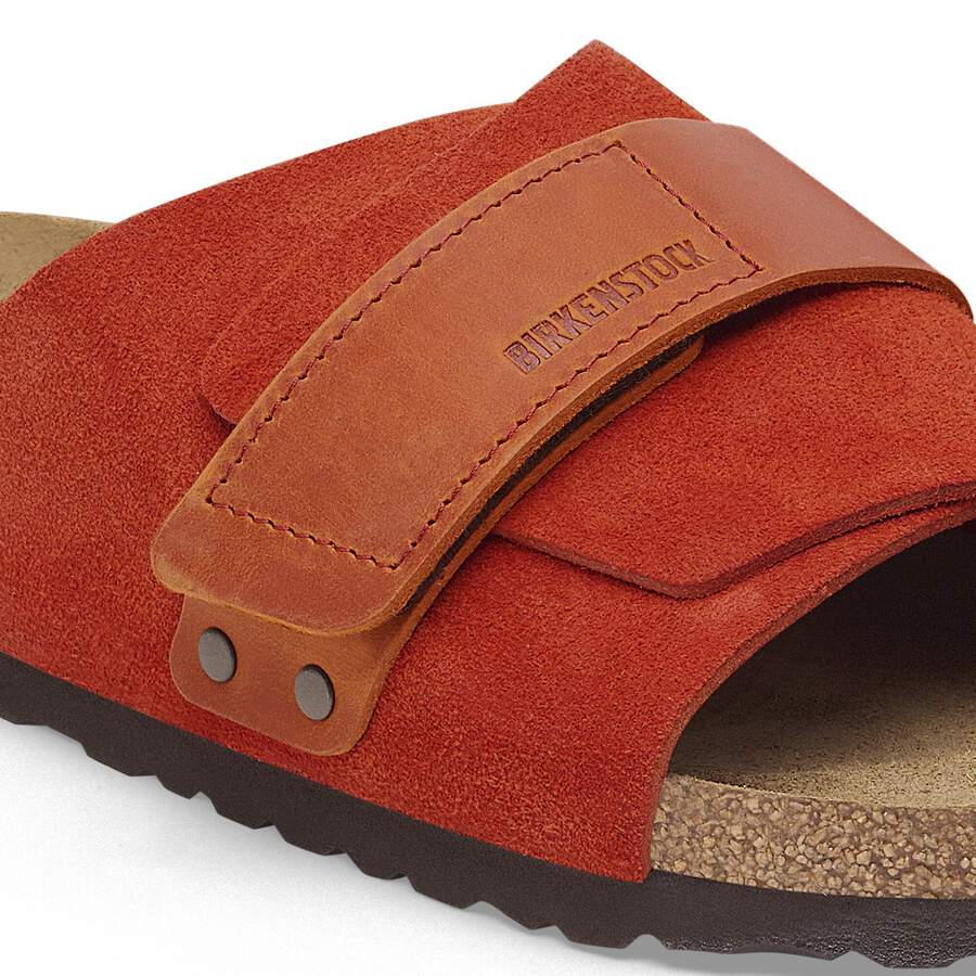 Kyoto Nubuck Leather/Suede - Rust Brown