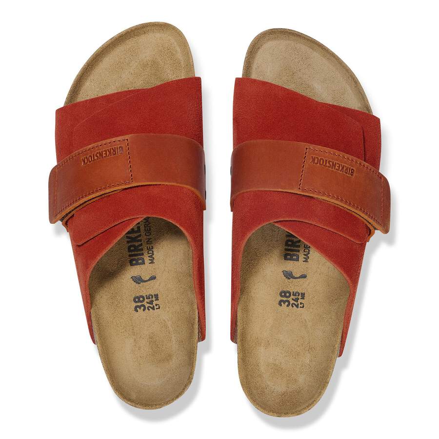 Kyoto Nubuck Leather/Suede - Rust Brown