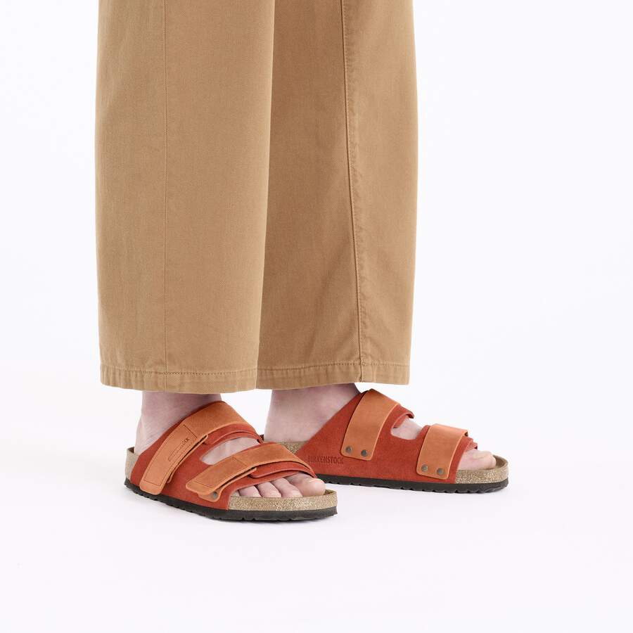 Uji Nubuck Leather/Suede - Rust Brown