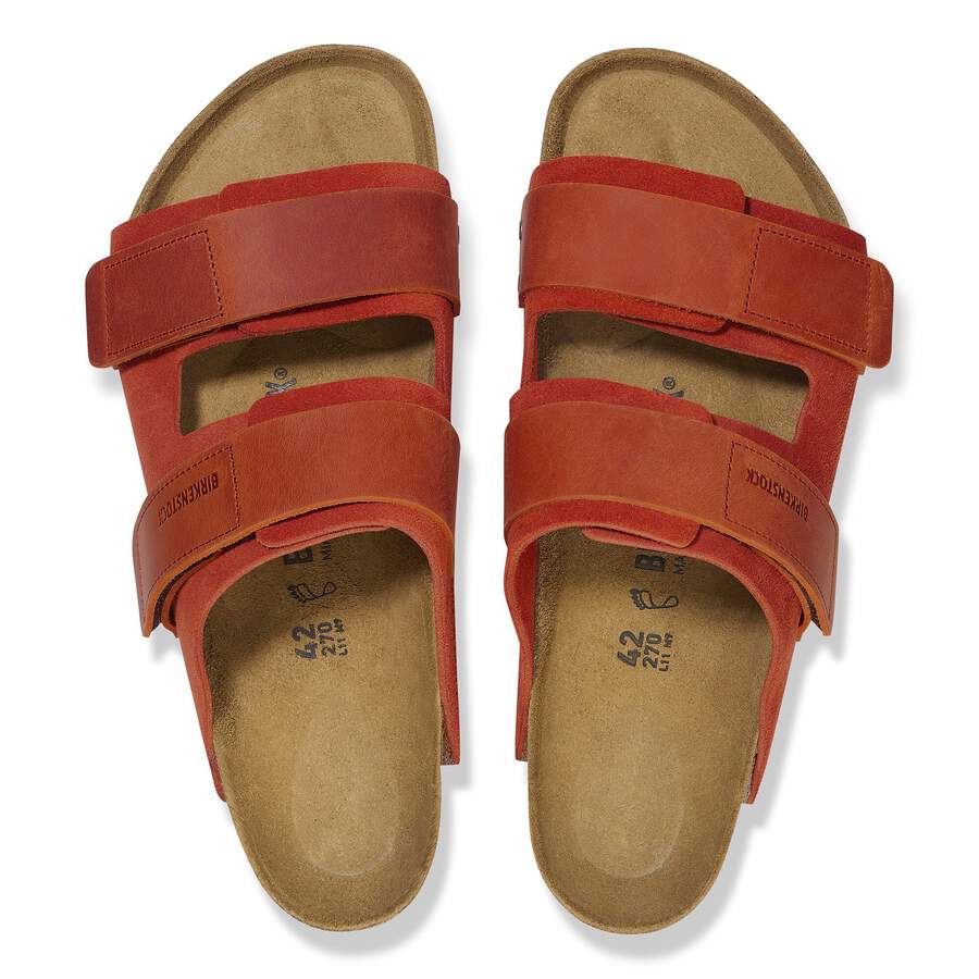 Uji Nubuck Leather/Suede - Rust Brown