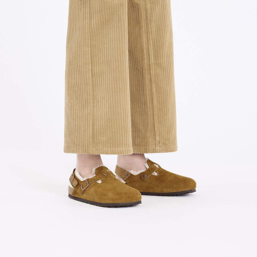 Tokio Shearling Suede Leather - Mink