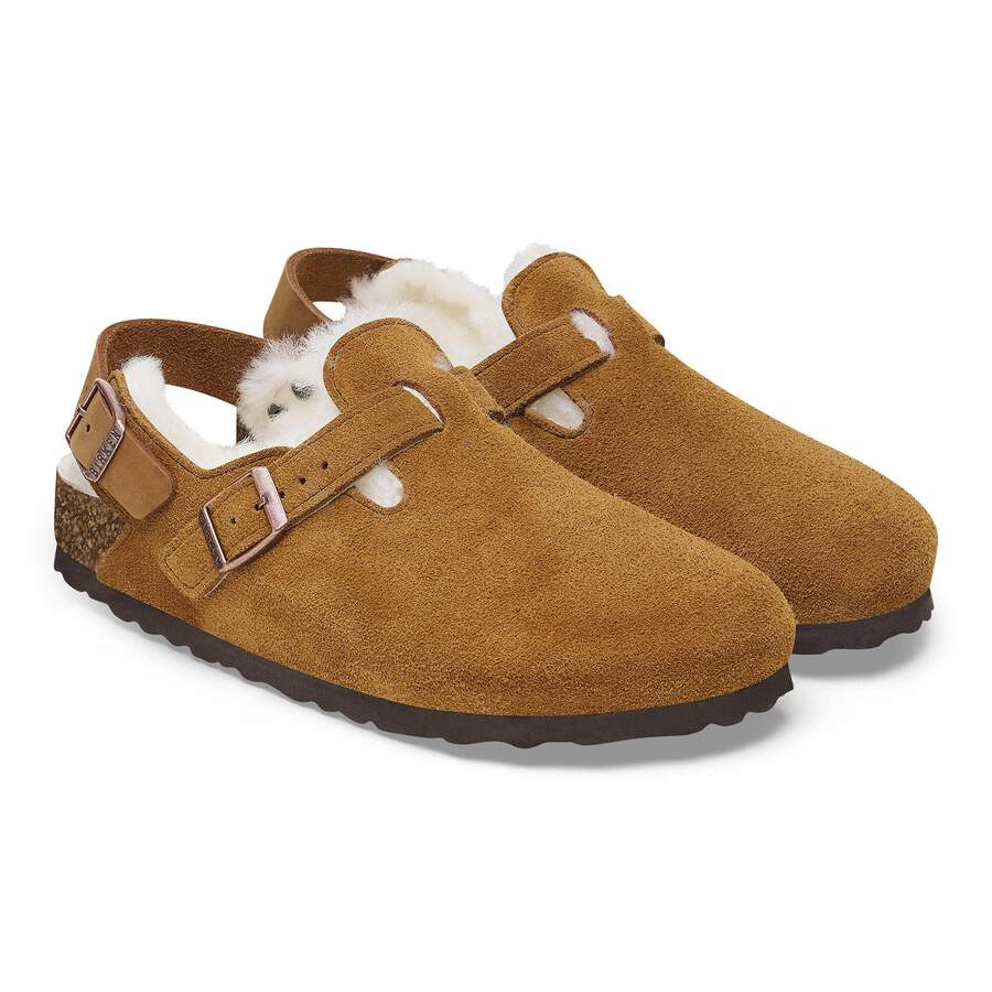Tokio Shearling Suede Leather - Mink