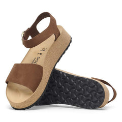 Glenda Nubuck Leather - Dark Tea