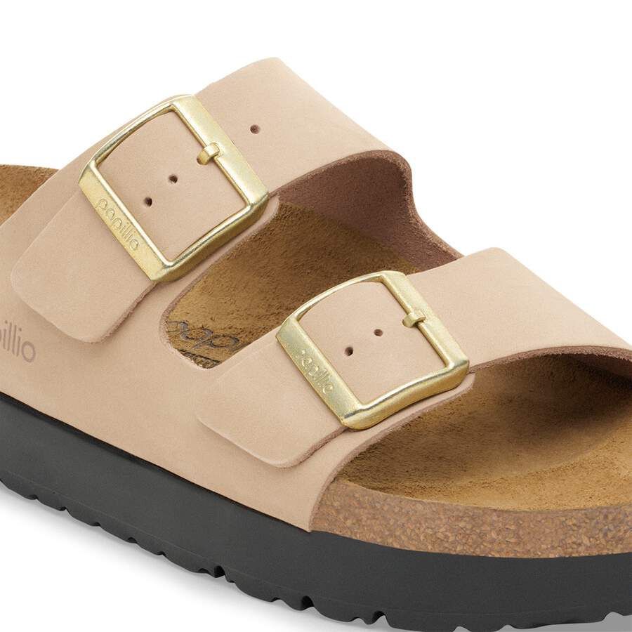 Arizona PAP Flex Platform Nubuck Leather - Sandcastle
