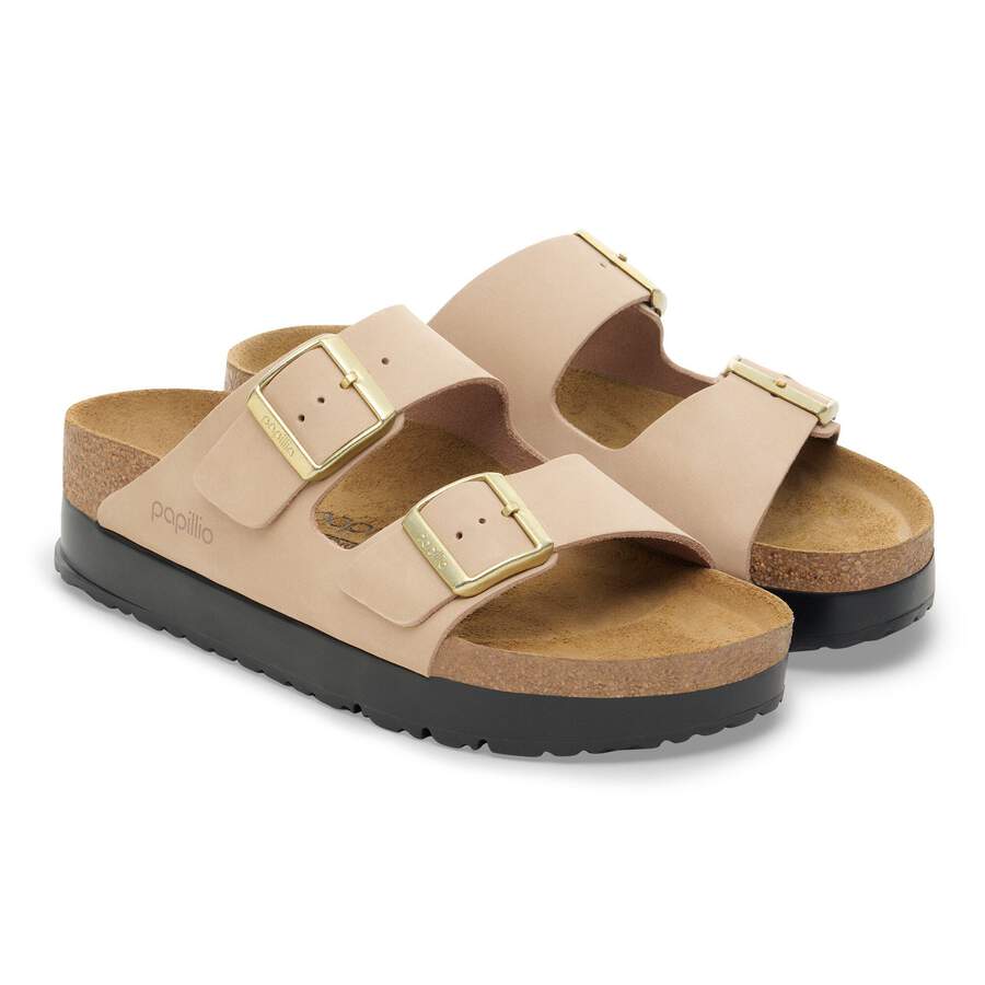 Arizona PAP Flex Platform Nubuck Leather - Sandcastle