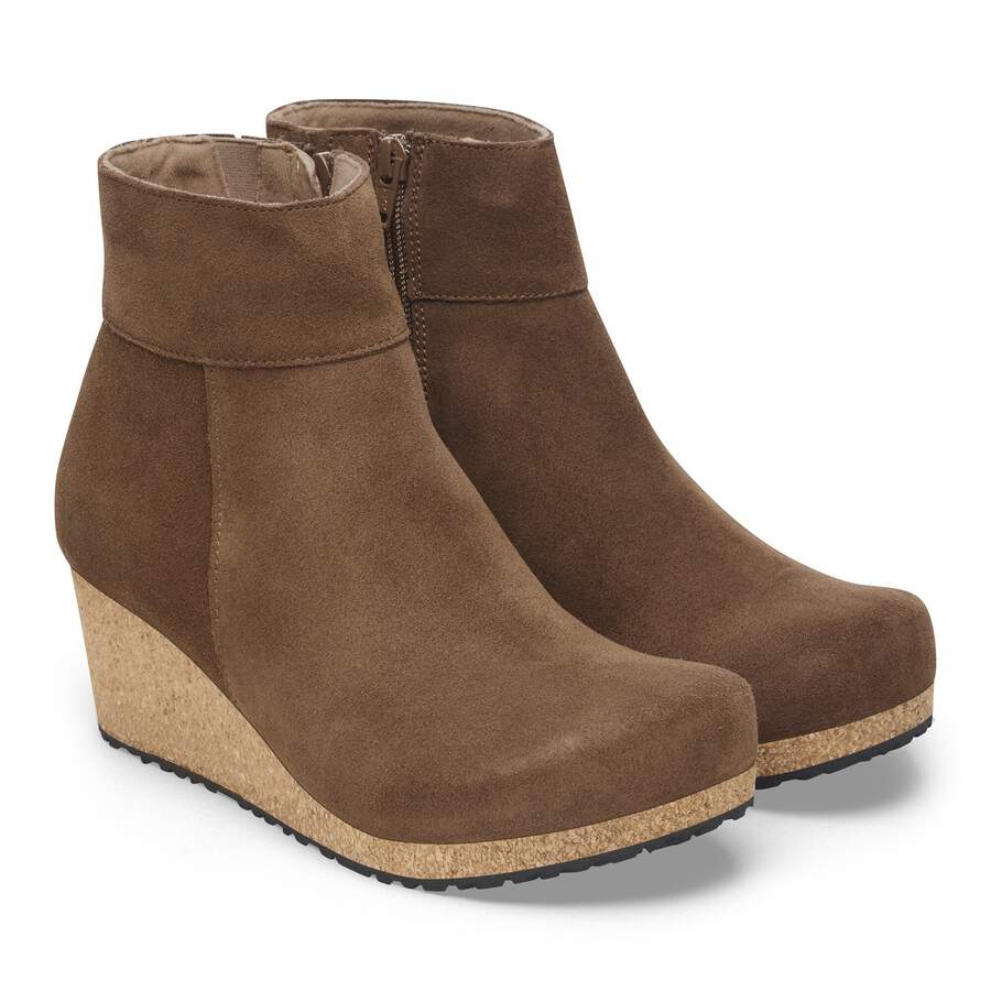 Ebba Suede Leather - Dark Tea