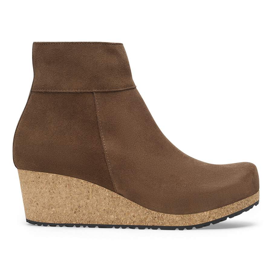 Ebba Suede Leather - Dark Tea