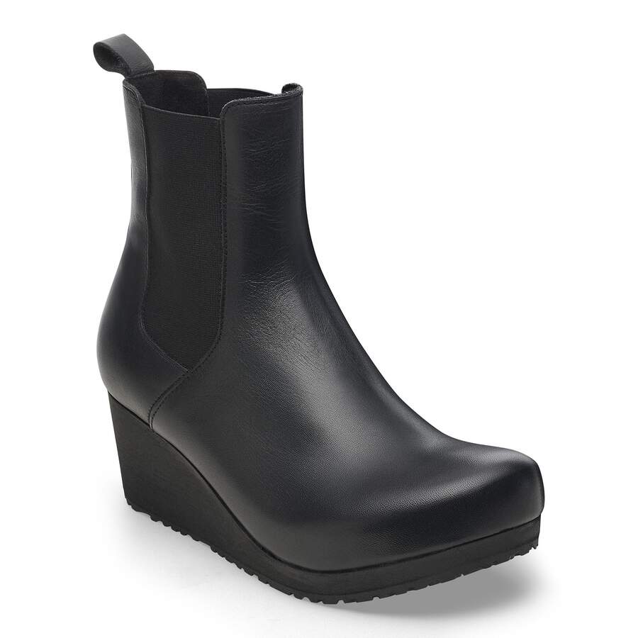 Ebba Slip On Natural Leather - Black/Black