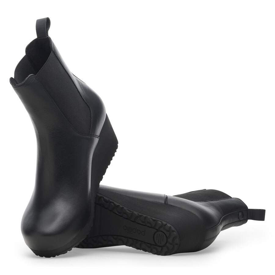 Ebba Slip On Natural Leather - Black/Black