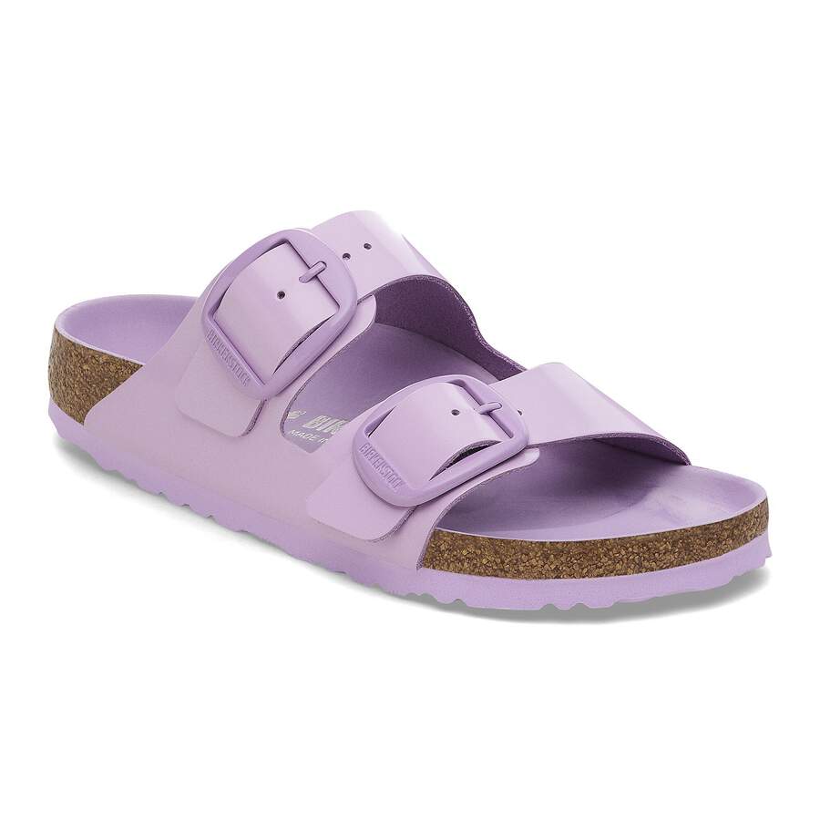 Arizona Big Buckle Natural Leather Patent - High-Shine Crocus Tonal Buckle