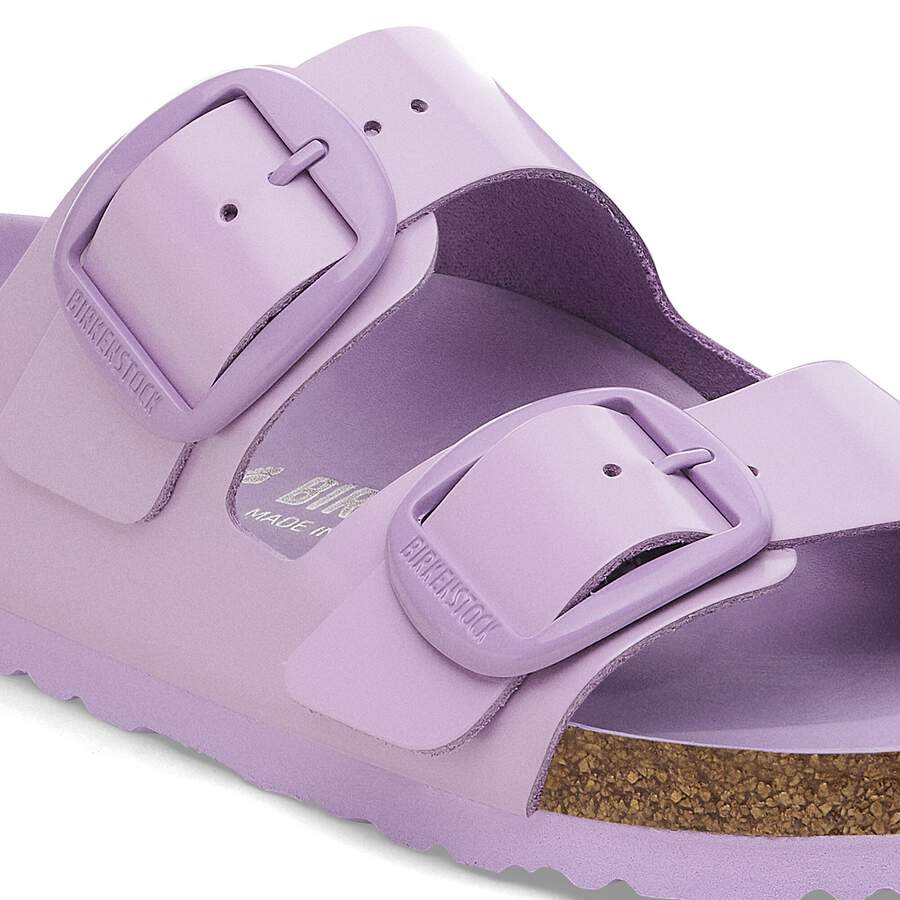 Arizona Big Buckle Natural Leather Patent - High-Shine Crocus Tonal Buckle
