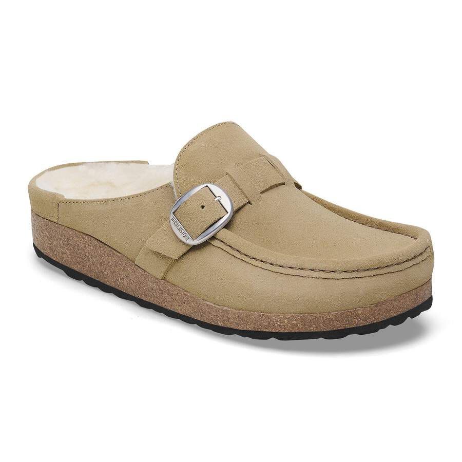Buckley Shearling Suede Leather - Taupe