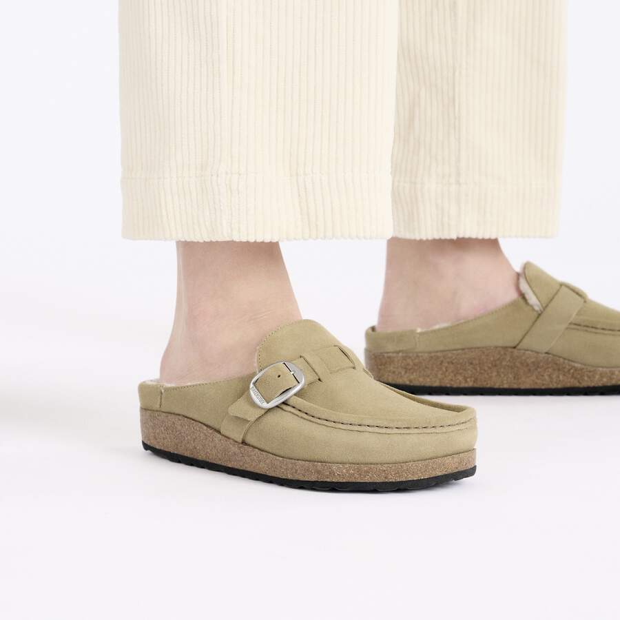 Buckley Shearling Suede Leather - Taupe