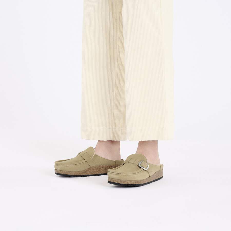Buckley Shearling Suede Leather - Taupe