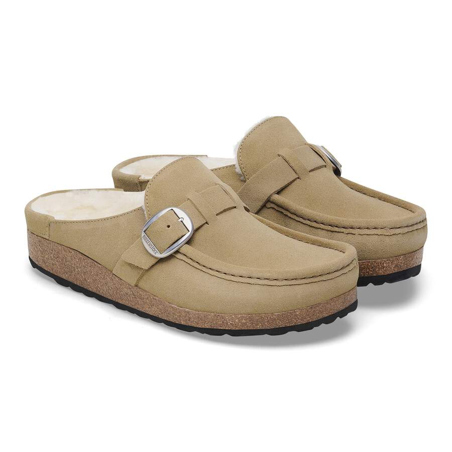 Buckley Shearling Suede Leather - Taupe